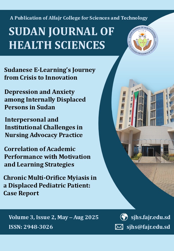 Sudan Journal of Health Sciences, Volume3, Issue2