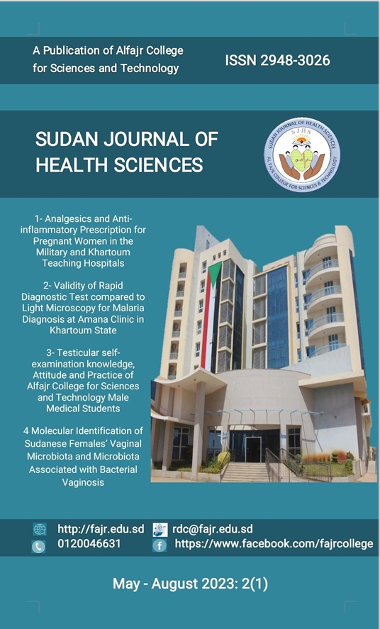 					View Vol. 1 No. 2 (2023): Sudan Journal of Health Sciences, Volume 1, Issue 2, May-Aug 2023
				