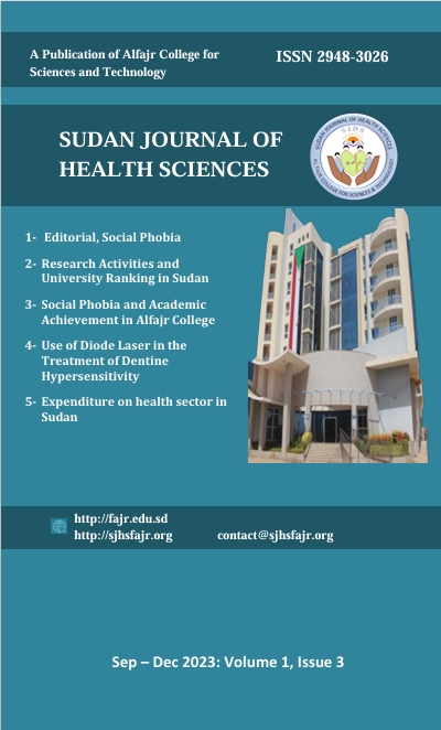 					View Vol. 1 No. 3 (2023): Sudan Journal of Health Science Volume 1 Issue 3 Sep- Dec 2023 
				