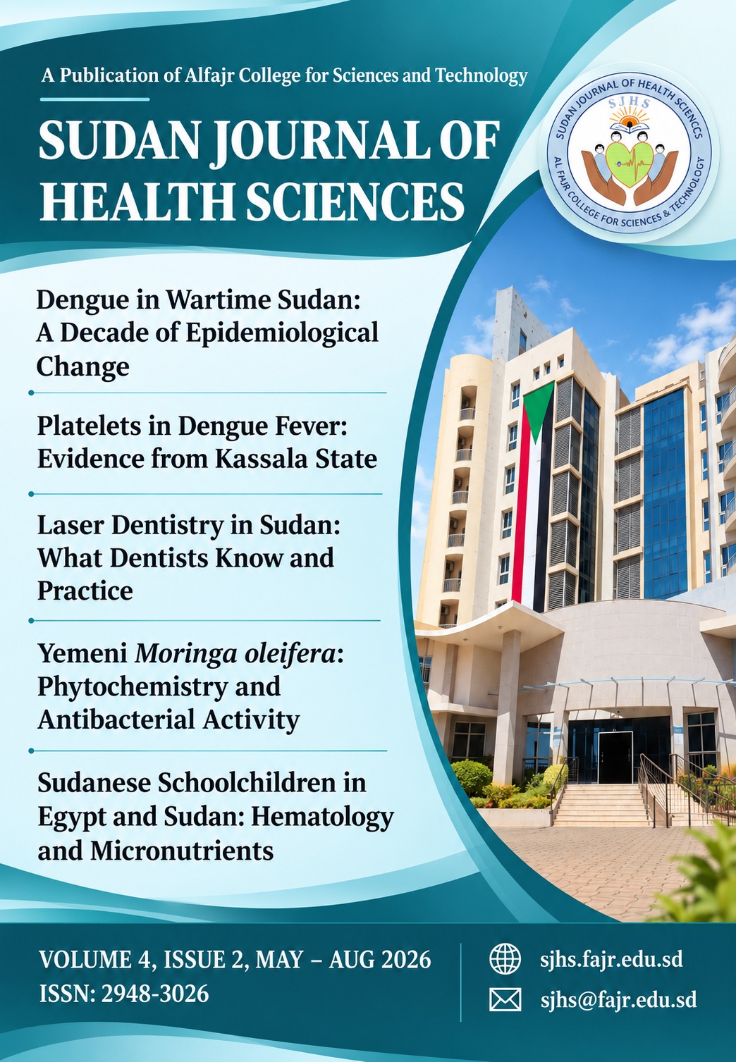 					View Vol. 4 No. 2 (2026):  Sudan Journal Of Health Science Volume 4, Issue 2, May - Aug 2026
				